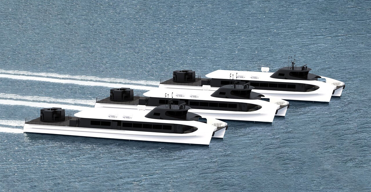 I løpet av 2024 setter Norled inn to nye elektriske hurtigbåter i rute 800 Trondheim-Kristiansund. (Illustrasjon: Brødrene Aa)