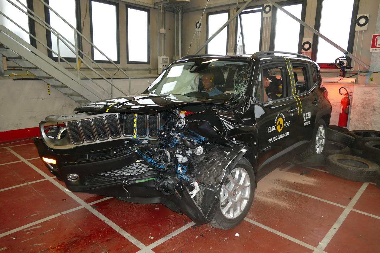 IKKE BRA: Jeep Renegade fikk årets laveste poengsum i Euro NCAPs kollisjonstest. FOTO: Euro NCAP