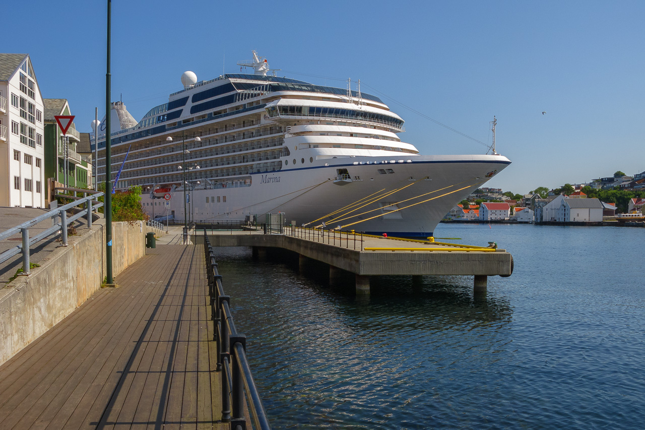 «Marina» ved kai i Kristiansund. Foto: Kurt Helge Røsand / KSU.NO