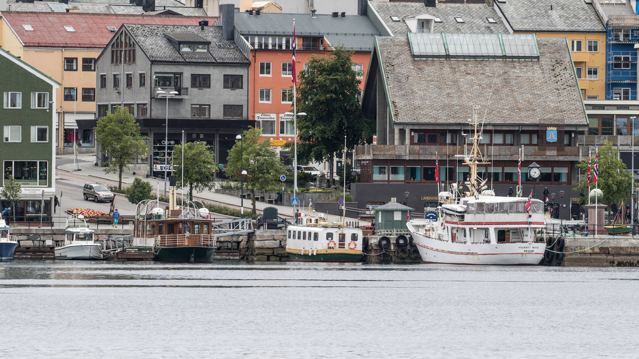 Framnæs, Rapp og Hagbart Waage til kai ved Piren i Kristiansund. Foto: Steinar Melby / KSU.NO