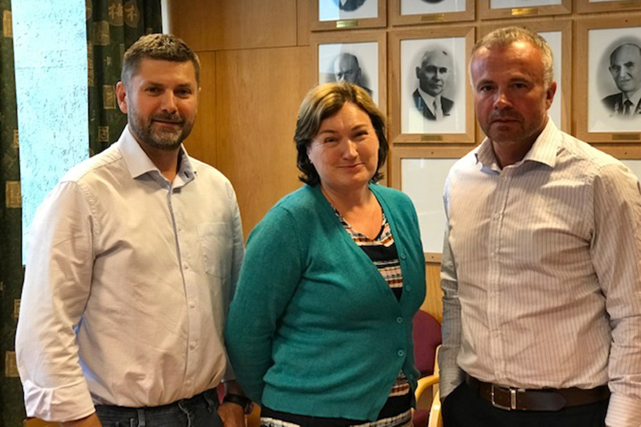 F.v. Roger Osen, Smøla, Ingrid O. Rangønes, Averøy og Kjell Neergaard, Kristiansund. Foto: Ellen Engdahl