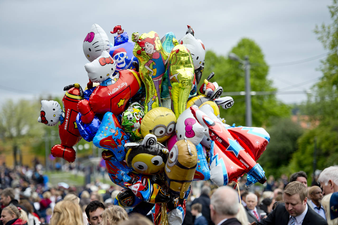 Et nasjonalt forbud mot heliumballonger kan bli en realitet. Foto: Jon Olav Nesvold / NTB scanpix