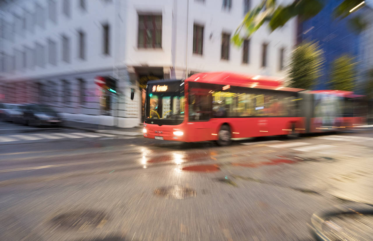 Nesten halvparten av alle som reiste med buss i fjor, gjorde det i Oslo og Akershus. Foto: Terje Pedersen / NTB scanpix