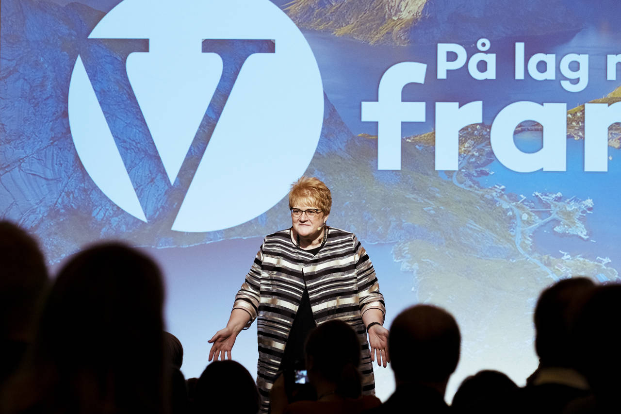 De dårlige meningsmålingene fortsetter for Venstre. Her er partileder Trine Skei Grande fotografert under landsmøtet i mars i år. Foto: Ned Alley / NTB scanpix.