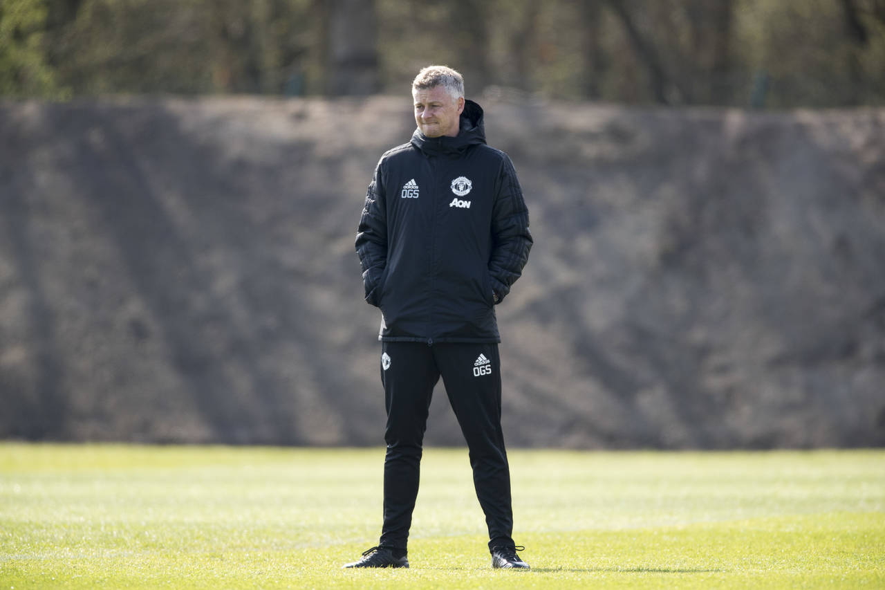 Ole Gunnar Solskjær imponerte United-spillerne på trening. Foto: Terje Pedersen / NTB scanpix