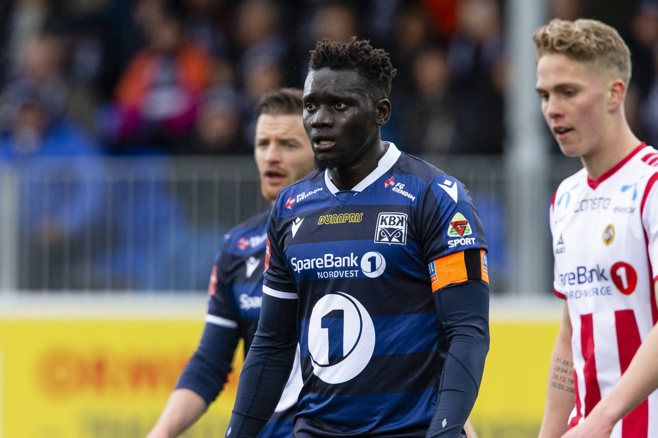 Aliou Coly kom i fokus i oppgjøret mot Tromsø. Foto: Svein Ove Ekornesvåg / NTB scanpix