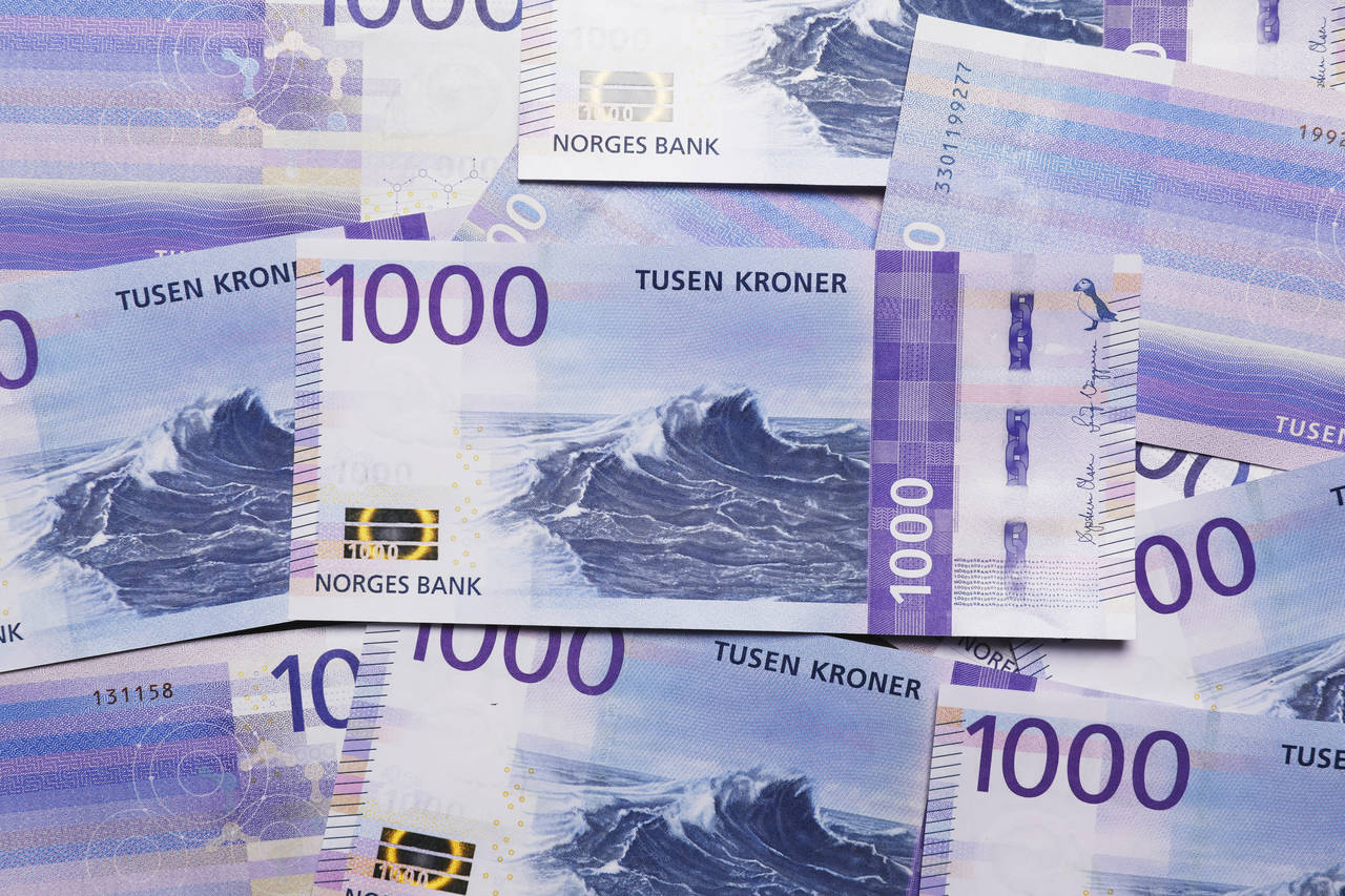 Torsdag lanserer Norges Bank den nye 1000-kroneseddelen. Foto: Ole Berg-Rusten / NTB scanpix