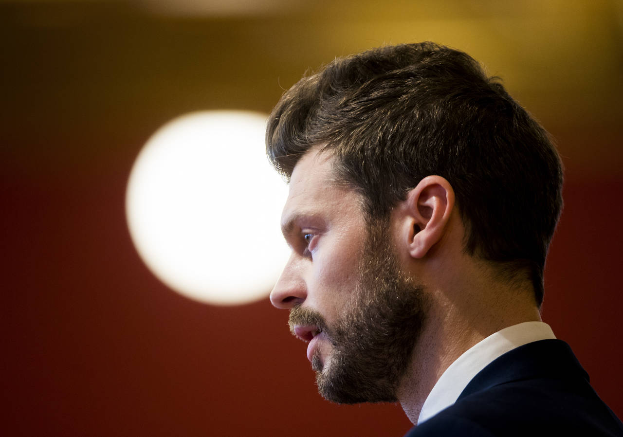 Rødt-leder Bjørnar Moxnes sa at det blir avgjørende at partiet kommer over sperregrensen ved stortingsvalget. Foto: Terje Pedersen / NTB scanpix