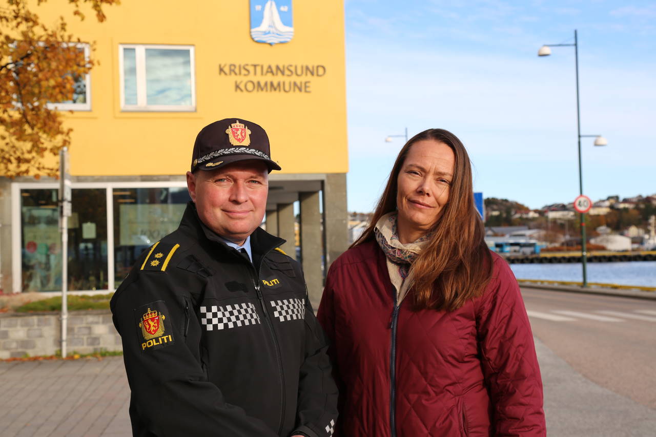 Eirik-Andre Sæther og Siv Aksnes er sammen om Delbart? i neste uke. Foto: Tore Lyngvær/Kristiansund kommune