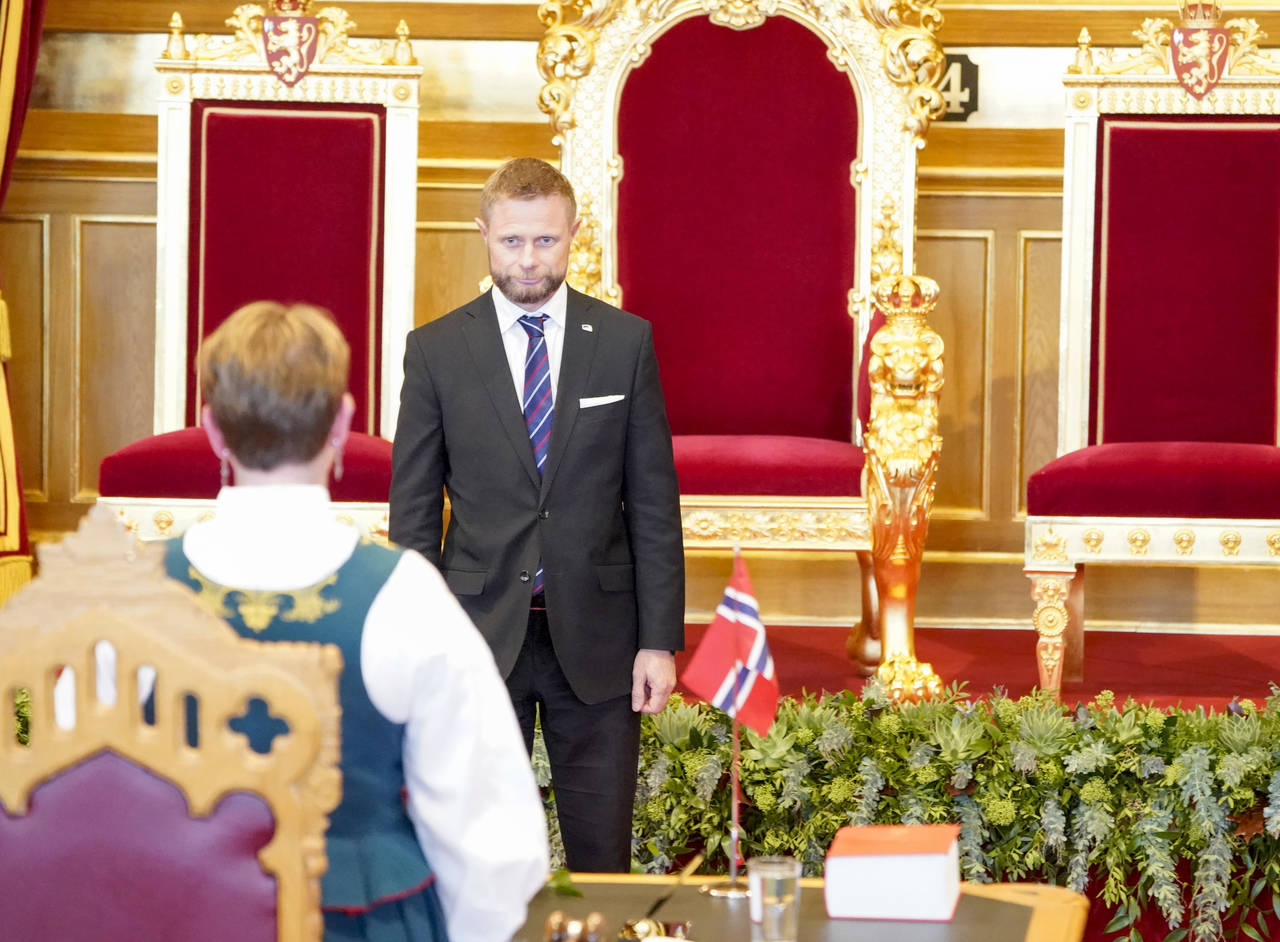 Regjeringen og helseminister Bent Høie (H) varslet en ny helse- og sykehusplan da Stortinget åpnet til en ny sesjon onsdag. Foto: Terje Pedersen / NTB scanpix