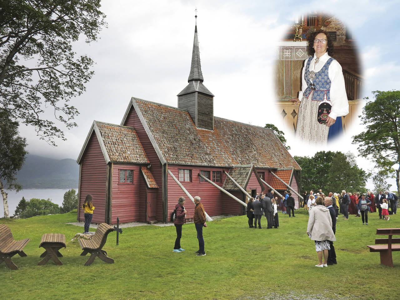 Anført av Ann-Kristin Sørvik ble Kvernes stavkirke satt på det nasjonale kulturkartet gjennom Fortidsminneforeningens 175 års jubileum i 2019.  (Foto: Terje Holm)