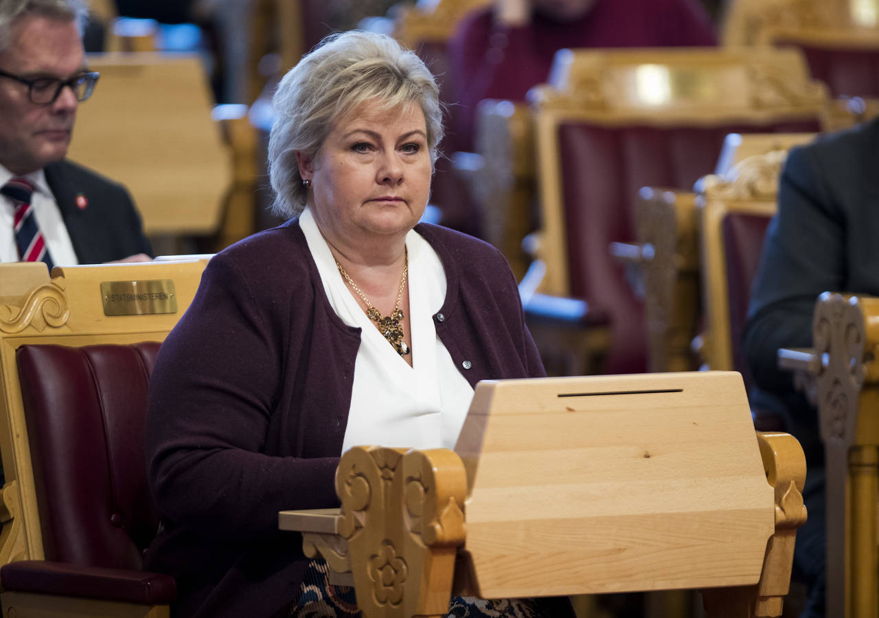 Statsminister Erna Solberg (H) advarer mot økt usikkerhet som følge av lokalt folkevalgte ambisjoner om omkamp rundt regionreformen. Foto: Terje Pedersen / NTB scanpix