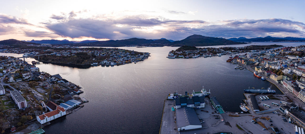 Dronefoto av Kristiansund. Arkivoto: Steinar Melby / NettStudio