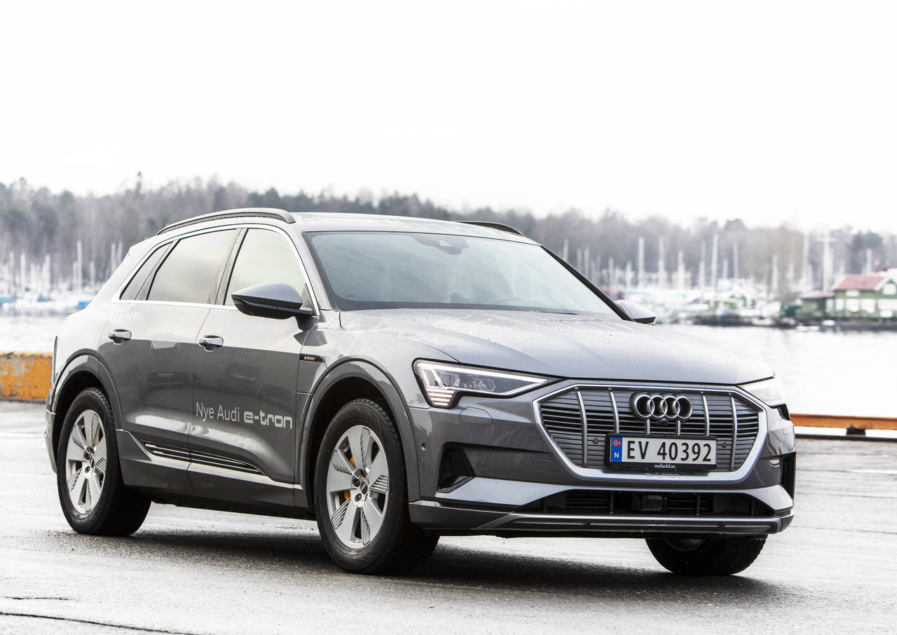 Audi e-tron er en av bilmodellene som dominerer bilsalget i første kvartal 2020. Foto: Ole Berg-Rusten / NTB scanpix