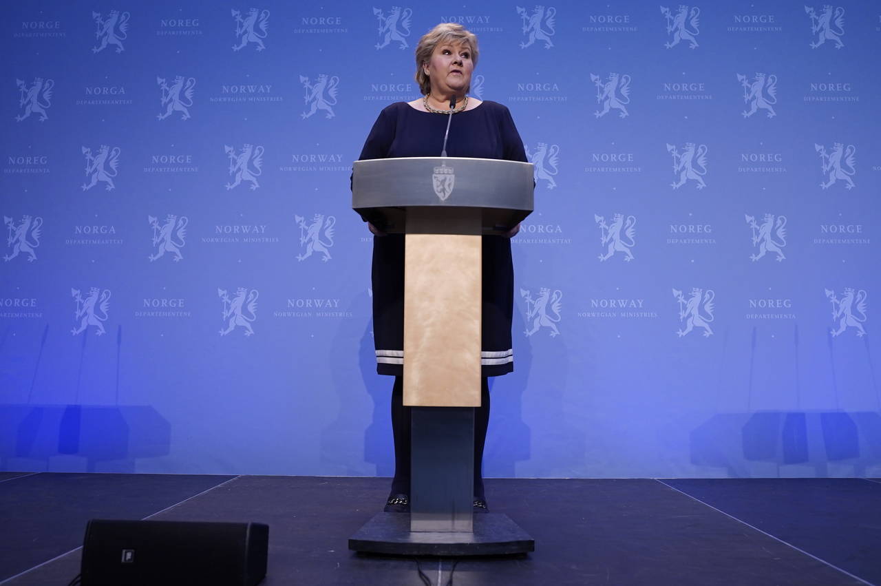 Statsminister Erna Solberg (H) brukte onsdag koronaloven i seks nye saker. Foto: Håkon Mosvold Larsen / NTB scanpix