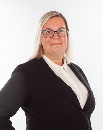 Line Karlsvik, lokallagsleder Kristiansund SV. Foto: Kvernberget Print & Reklame
