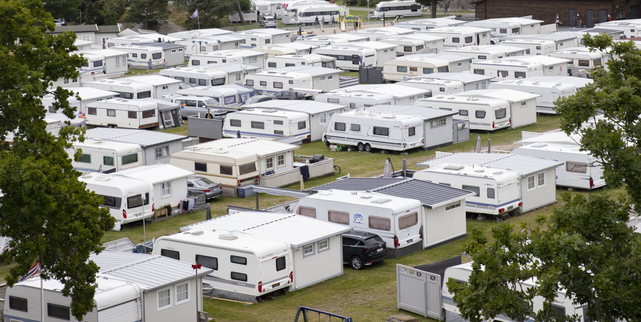 OPPTUR: Mange campingplasser som ligger ved hovedveiene eller i nærheten av populære attraksjoner har opplevd rekordpågang sommeren 2020. Foto: Geir Olsen / NTB