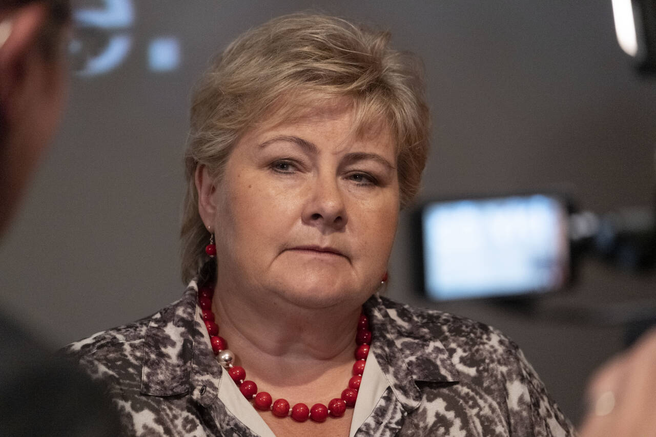 Statsminister Erna Solberg (H) og Norge slutter seg til EU som har varslet sanksjoner mot myndighetspersonene som er involvert i voldsbruken i Hviterussland. Foto: Tor Erik Schrøder / NTB scanpix