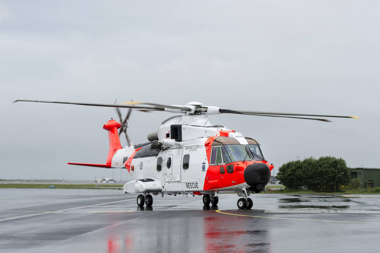 Tirsdag markeres driftsstarten for AW101 på redningshelikopterbasen på Sola. Helikopterbasen er hovedbasen for 330-skvadronen, og den har en sentral funksjon for de nye helikoptrene. Arkivfoto: Carina Johansen / NTB scanpix