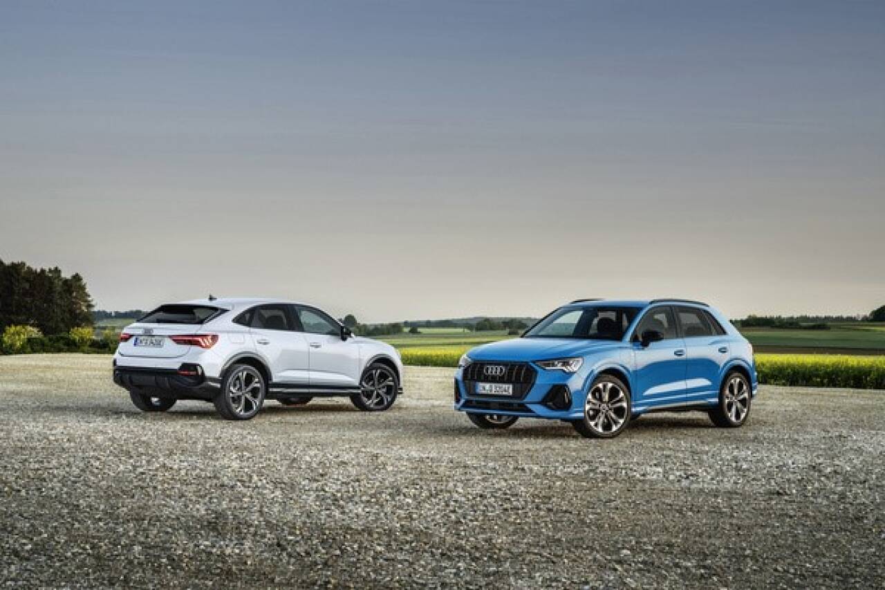 LADER OPP: Audi Q3 blir tilgjengelig som ladehybrid fra starten av 2021. Foto: Produsenten