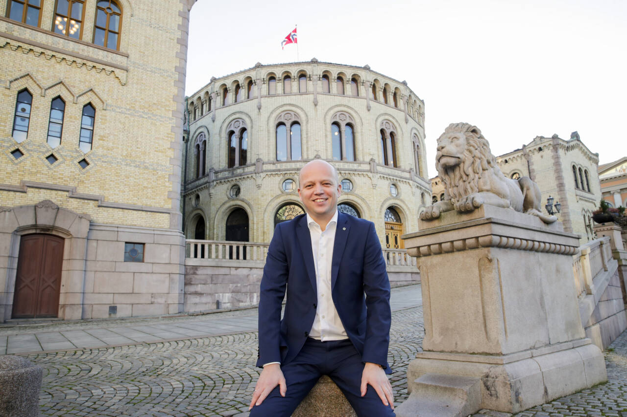 Senterpartiets leder Trygve Slagsvold Vedum kan glede seg over svært sterke målinger. Foto: Vidar Ruud / NTB