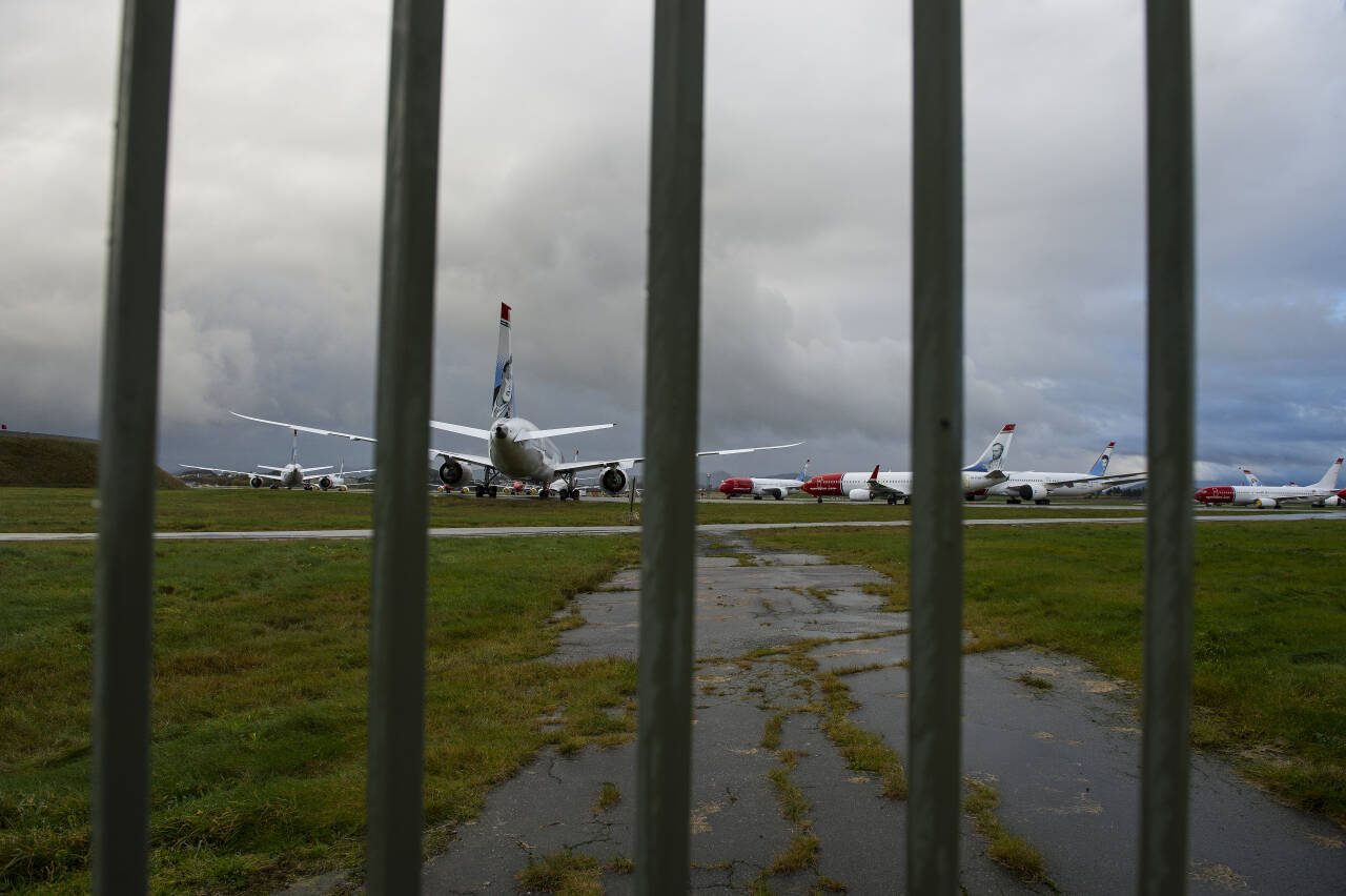 Ifølge Aftenposten skal to fly fra London lande på Gardermoen mandag ettermiddag, mens to fly fra Aberdeen er ventet til Bergen og hit til Stavanger lufthavn Sola. Foto: Carina Johansen / NTB