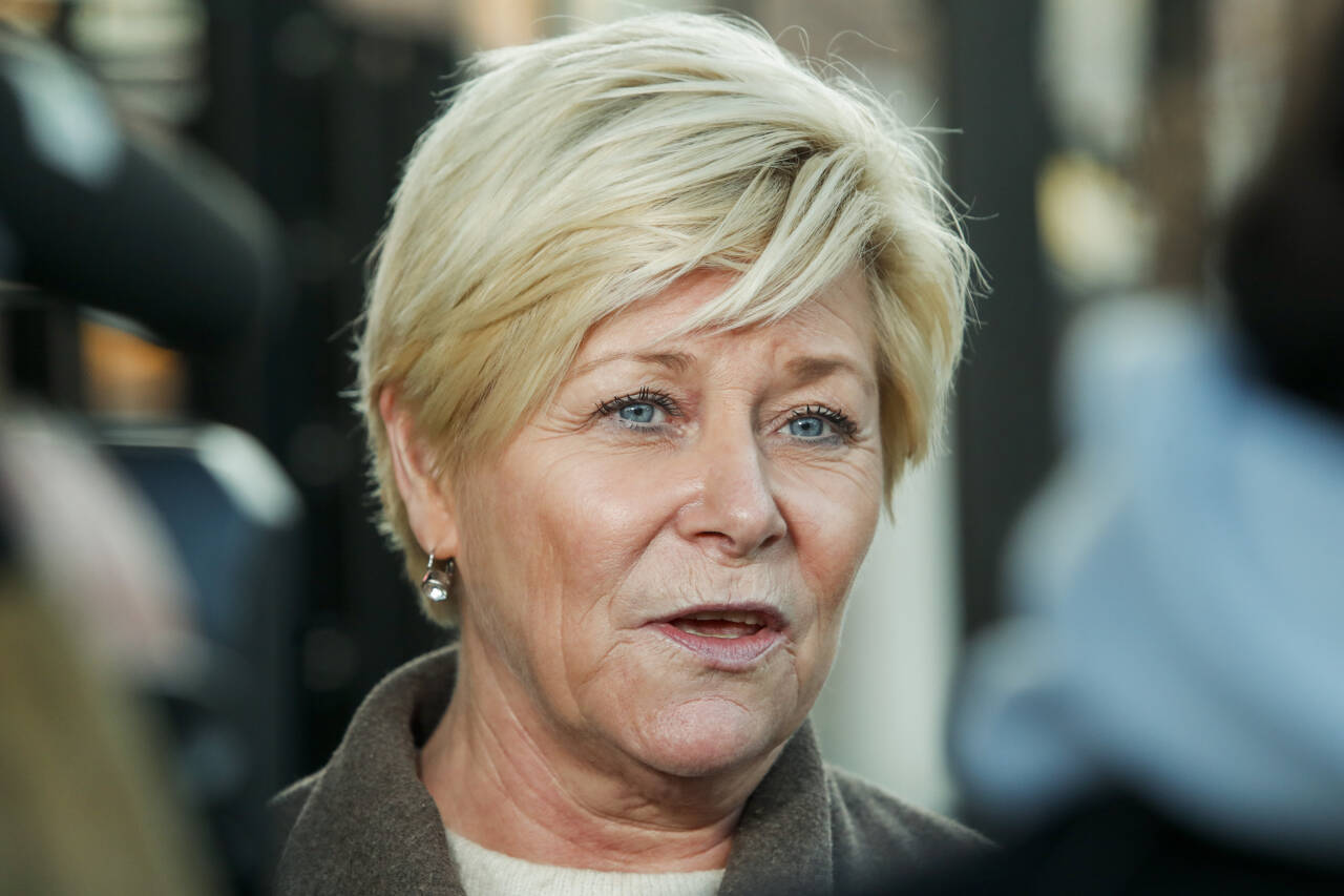 Frp-leder Siv Jensen vedgår at Nettavisens desembermåling er en skikkelig dårlig måling for partiet. Arkivfoto: Terje Bendiksby / NTB