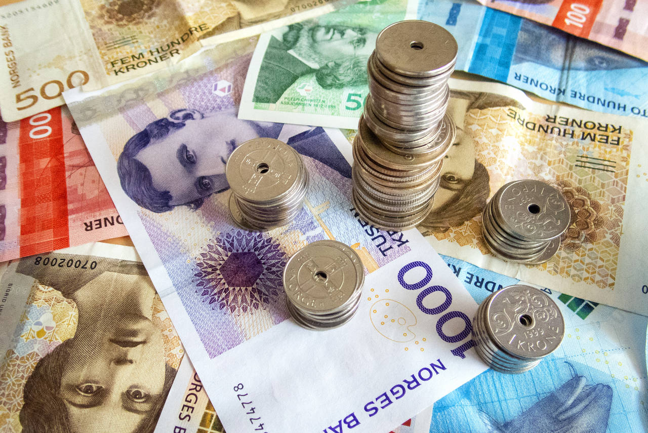 Den norske krona er på sitt laveste nivå på 30 år, målt mot store valutaer som euro og dollar. Foto: Gorm Kallestad / NTB scanpix