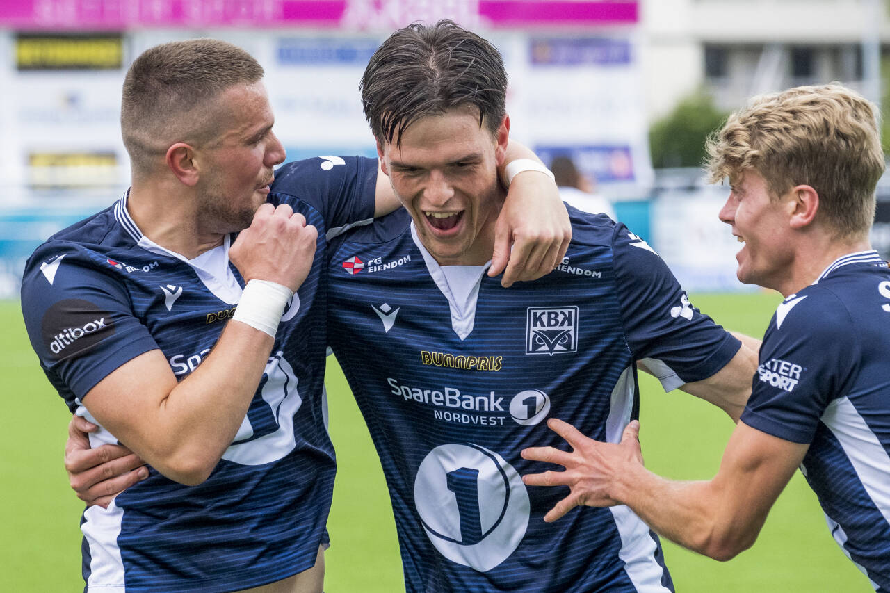 Bent Sørmo scoret lekkert kampens første mål etter veggspill. Foto: Ned Alley / NTB scanpix