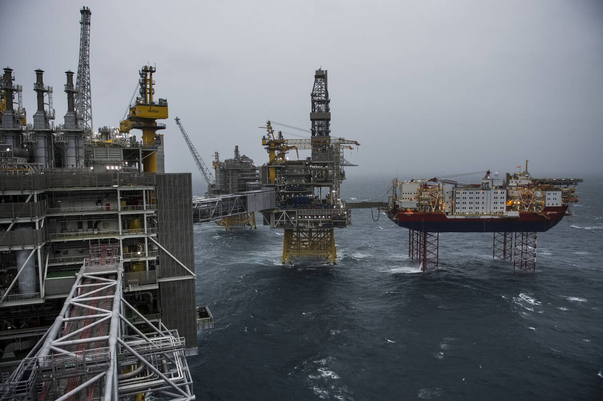 Johan Sverdrup-feltet i Nordsjøen. Illustrasjonsfoto: Carina Johansen / NTB scanpix