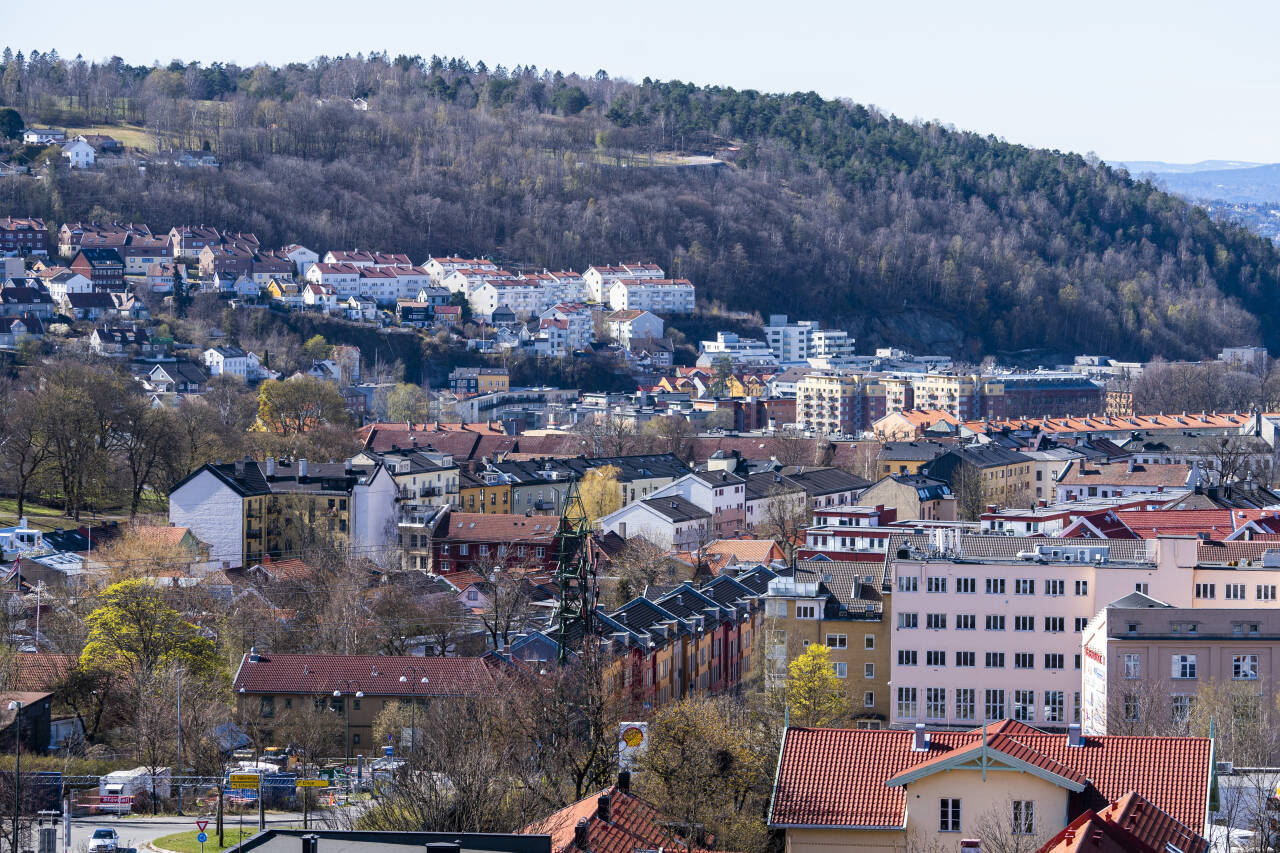 Nordea har økt utlånene sine til bolig. Her ser vi boliger i Oslo. Foto: Håkon Mosvold Larsen / NTB scanpix.