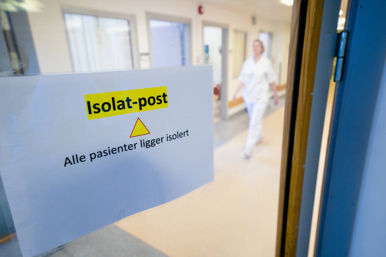 Isolat-posten ved infeksjonsmedisinsk seksjon ved Bærum sykehus i Gjettum fotografert i starten av juni. Foto: Stian Lysberg Solum / NTB scanpix