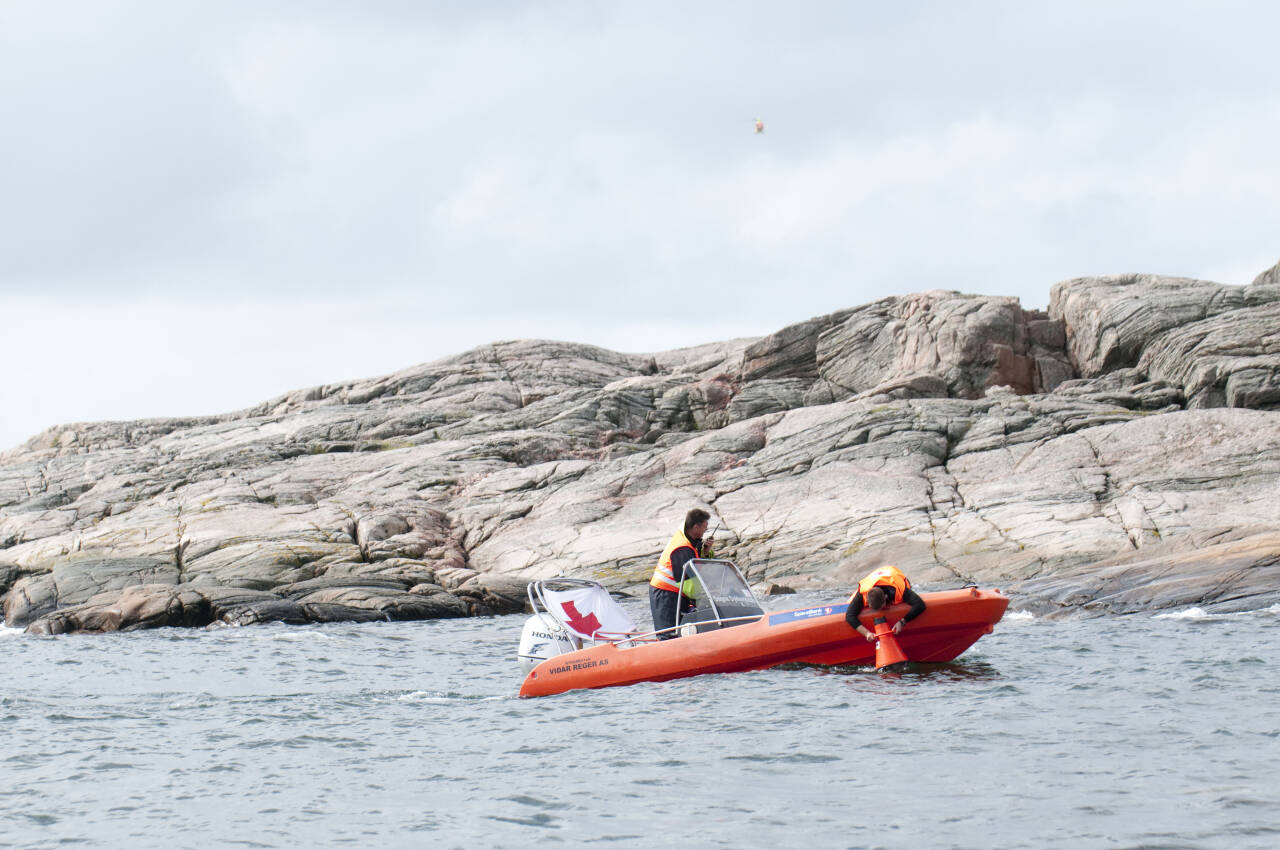 Røde Kors på redningsoppdrag. Foto: Kjell Inge Søreide / NTB scanpix