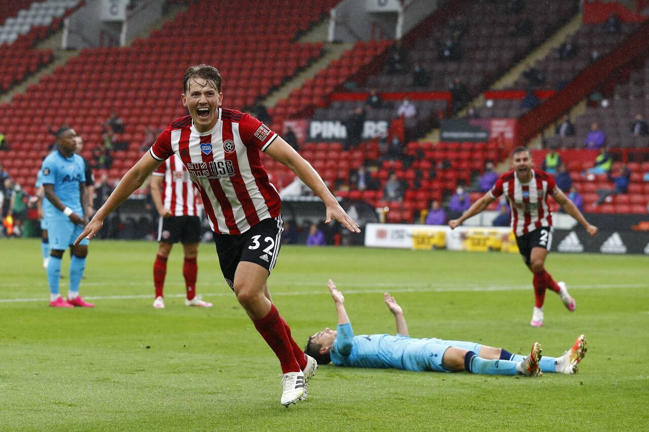 Sander Berge har imponert fotballeksperten Solveig Gulbrandsen siden han ankom Sheffield United. Foto: Jason Cairnduff/AP/NTB scanpix