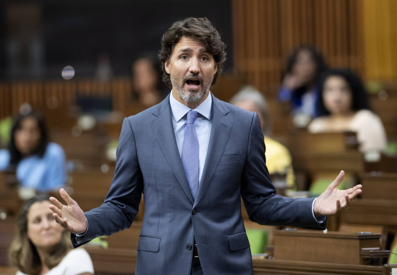 Den canadiske statsministeren Justin Trudeau må svare for seg i parlamentet etter at regjeringen hans ga en offentlig kontrakt til et selskap med tette bånd til hans egen familie. Foto: Adrian Wyld / The Canadian Press via AP / NTB scanpix