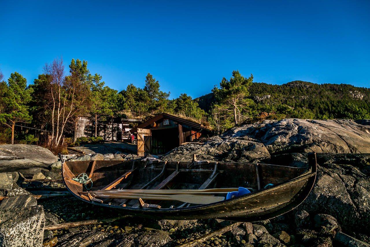 Imarbu er ei av hyttene på Fjordruta i Aure kommune. Foto: KNT