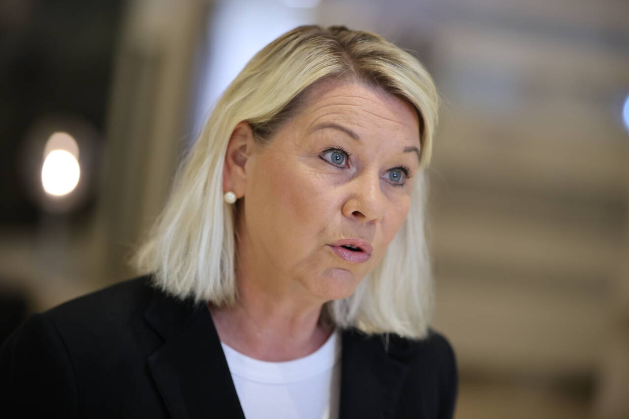 Justisminister Monica Mæland vil sende ut et forslag på høring som kan gjøre det forbudt å være gjengmedlem. Foto: Ørn E. Borgen / NTB scanpix