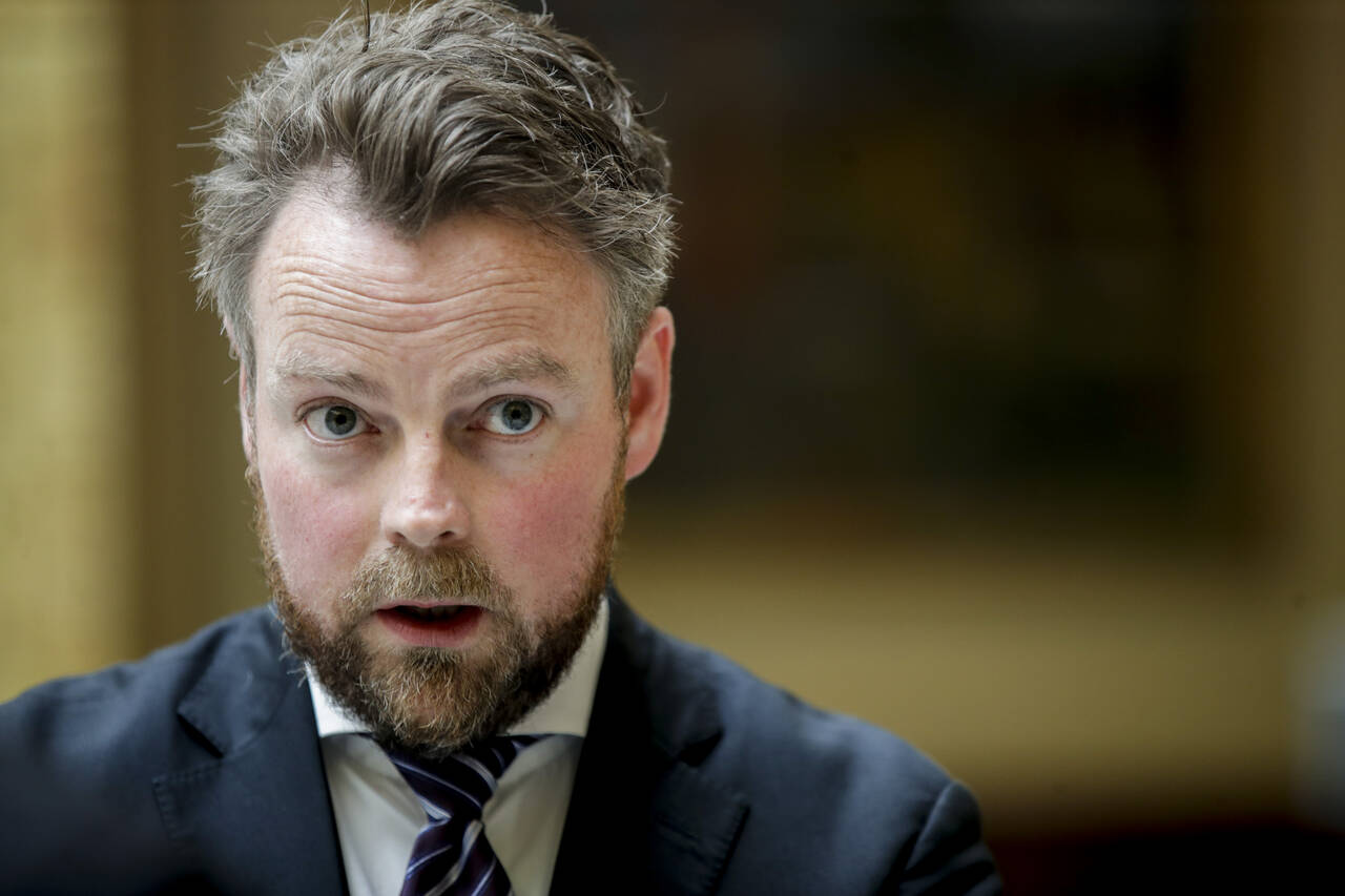 Høyre-utvalg ved utvalgleder Torbjørn Røe Isaksen, presenterer innvandringsplanFoto: Vidar Ruud / NTB scanpix