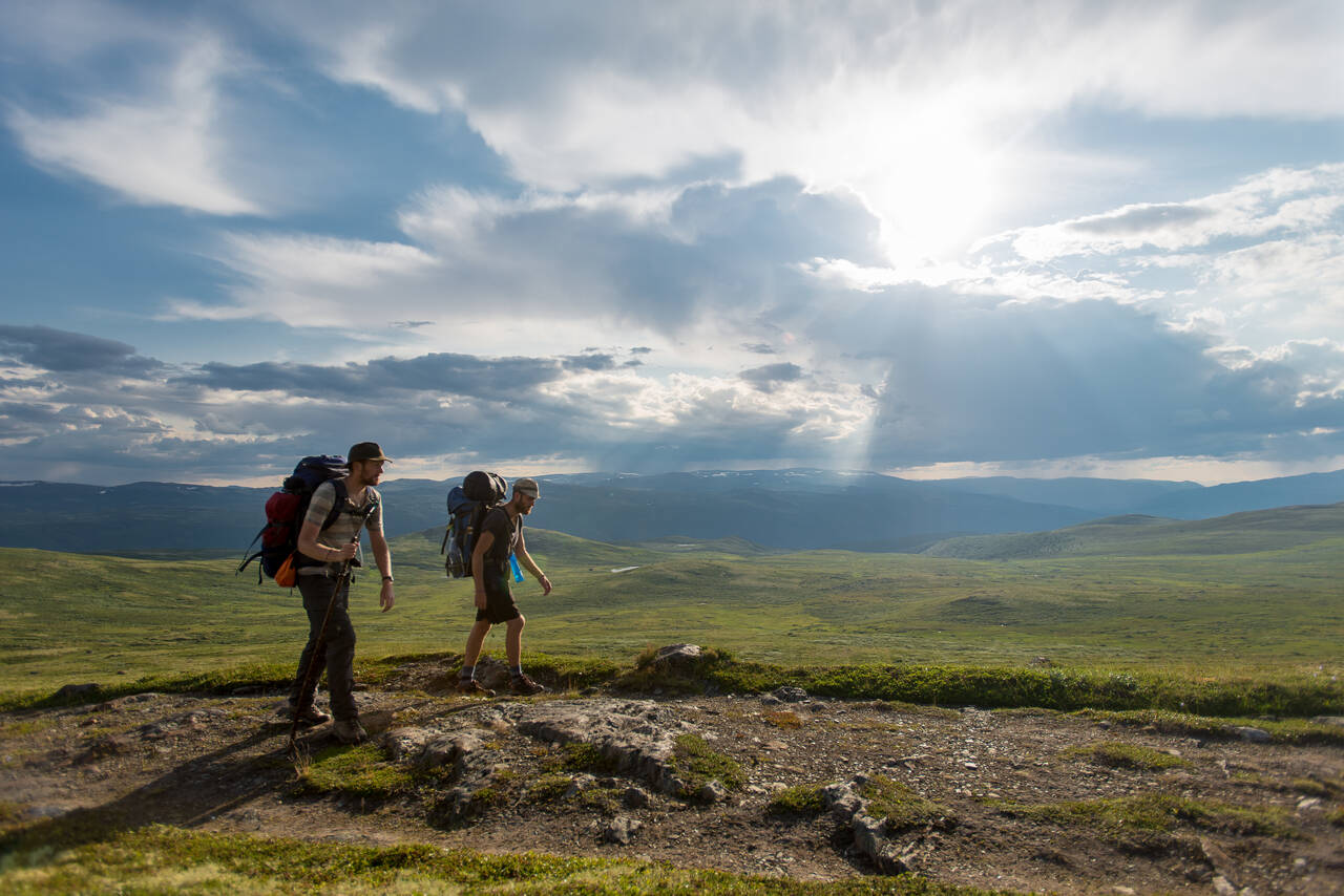 MEKTIG: Det spektakulære landskapet på Dovrefjell ansees av mange som et av høydepunktene på Gudbrandsdalsleden. FOTO: David Tett