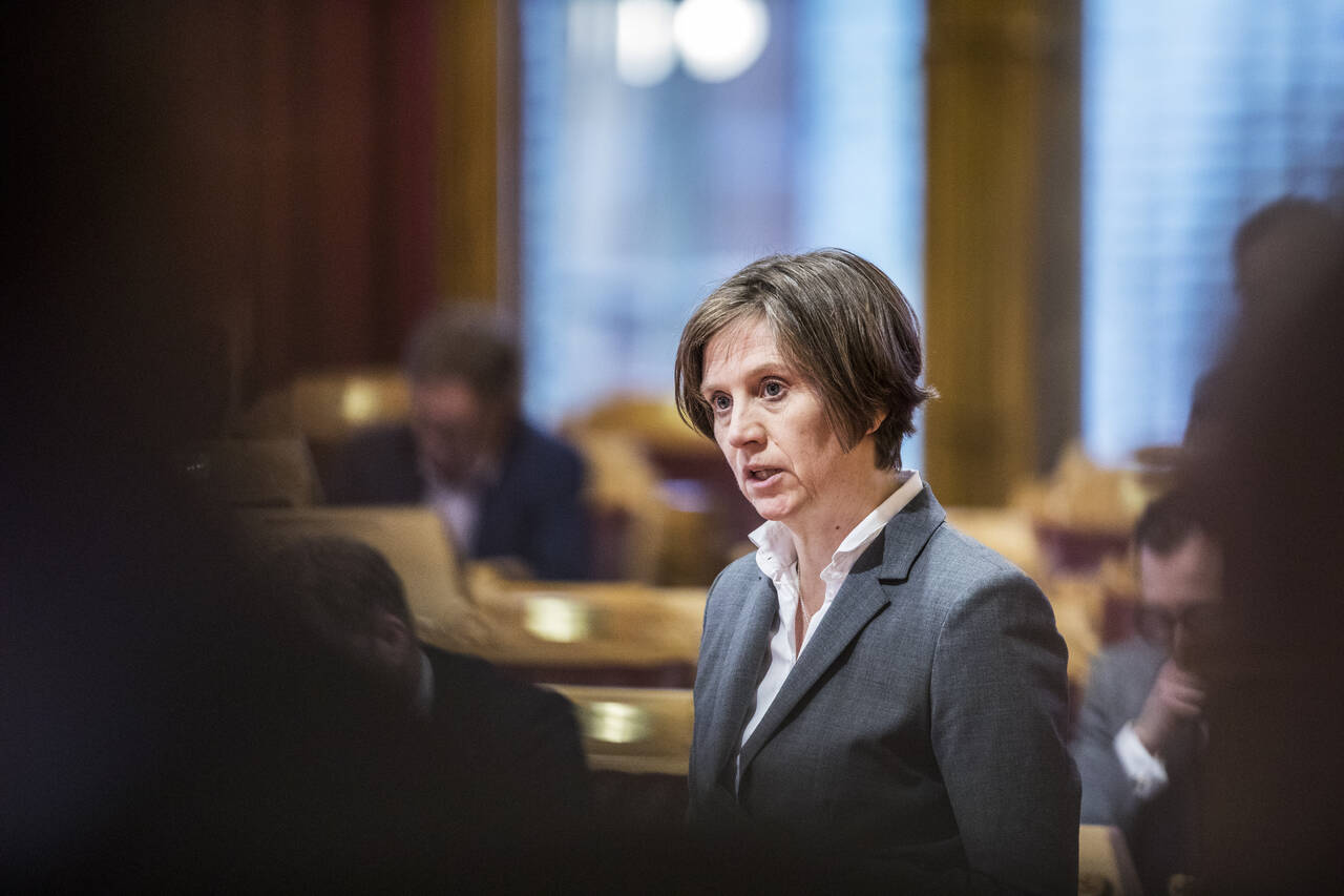 Helsepolitisk talsperson i Senterpartiet, Kjersti Toppe, i Stortinget ved en tidligere anledning. Foto: Ole Berg-Rusten / NTB scanpix 