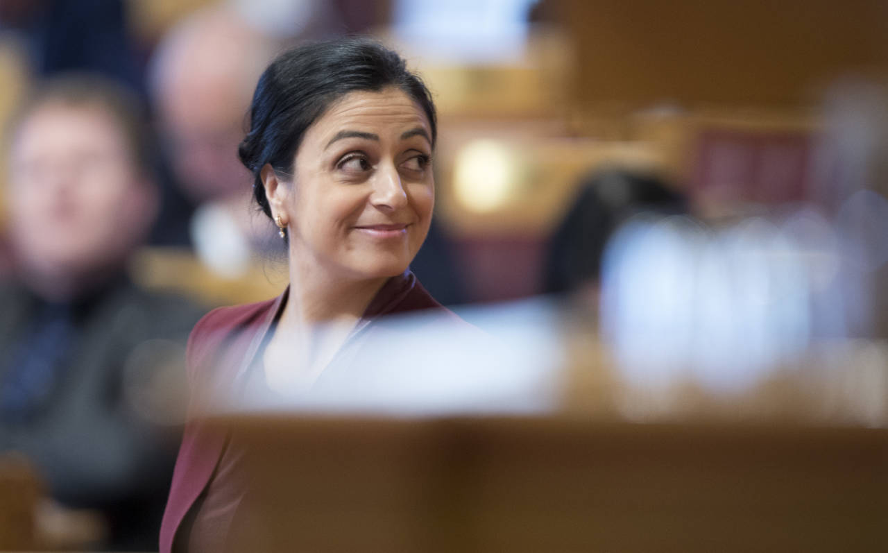 Hadia Tajik (A) vil fortsette som stortingsrepresentant og nestleder for Arbeiderpartiet. Foto: Terje Pedersen / NTB scanpix