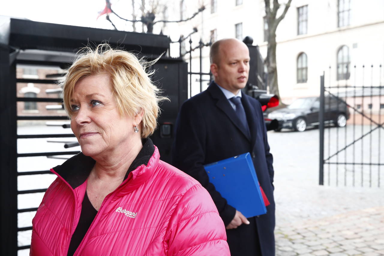 Regjeringen og opposisjonspartiene har forhandlet om den foreslåtte krisepakken for næringslivet som behandles i Stortinget mandag. Foto: Terje Pedersen / NTB scanpix