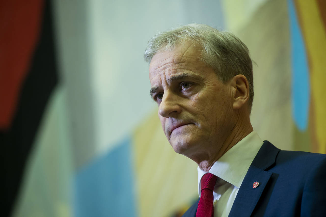 Jonas Gahr Støre og Arbeiderpartiet må ta til takke med en oppslutning på 21,5 prosent i ny TV 2-gallup. Foto: Fredrik Varfjell / NTB scanpix