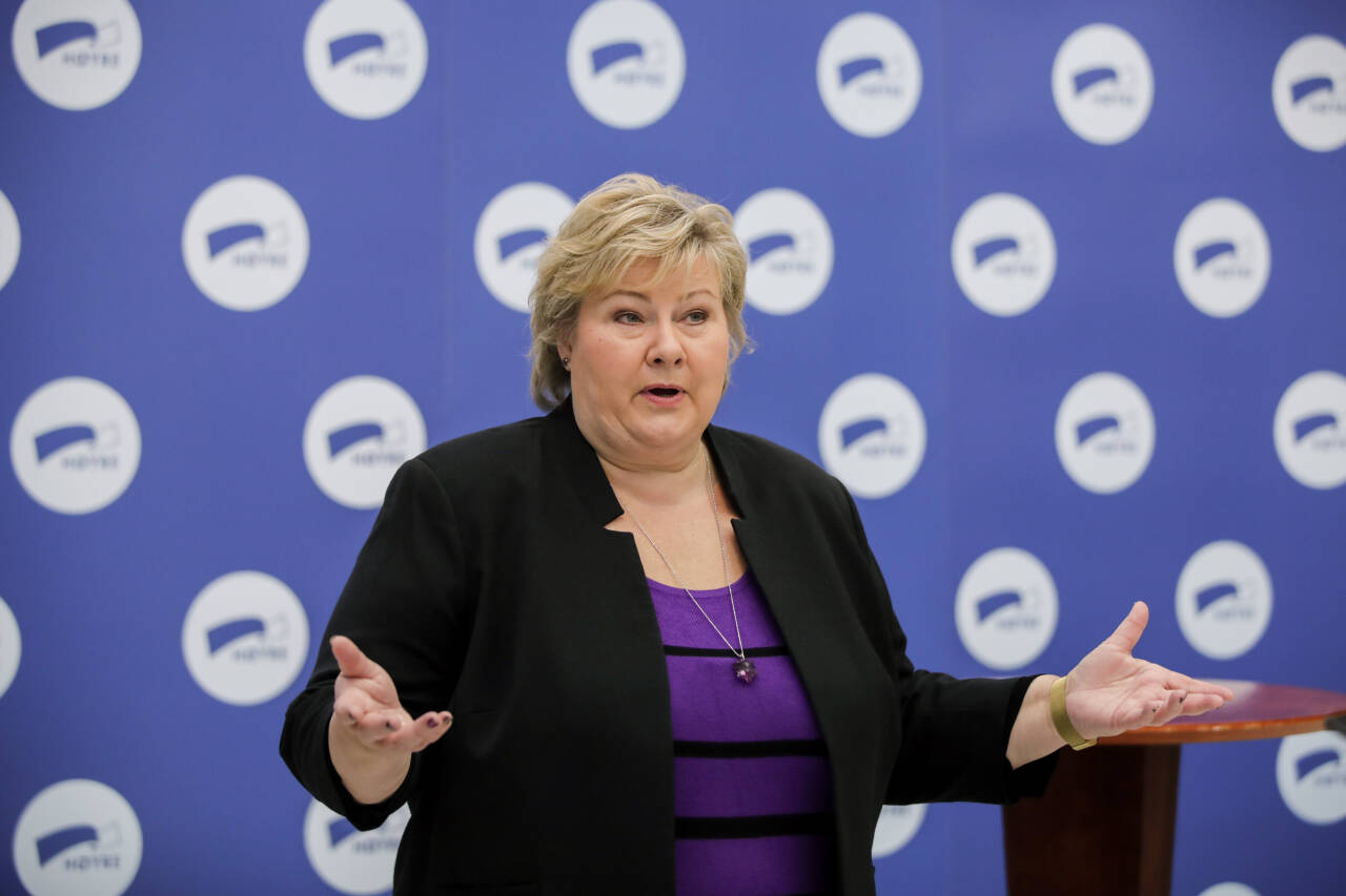 Statsminister Erna Solberg skal tale til Bergen Høyres digitale årsmøte.Foto: Vidar Ruud / NTB