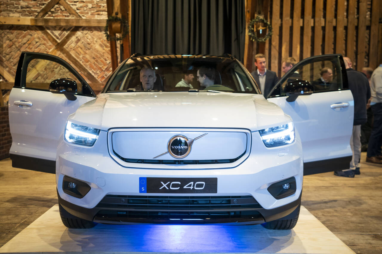 SELGER: Volvo-importøren har nettopp startet med kundeleveringer av XC40 Recharge Pure Electric. Første gang den ble vist i Norge var for ett år siden. FOTO: Heiko Junge / NTB