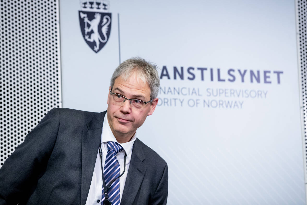 Avdelingsdirektør Per Mathis Kongsrud presenterte torsdag Finanstilsynets boliglånsundersøkelse for 2019.Foto: Stian Lysberg Solum / NTB