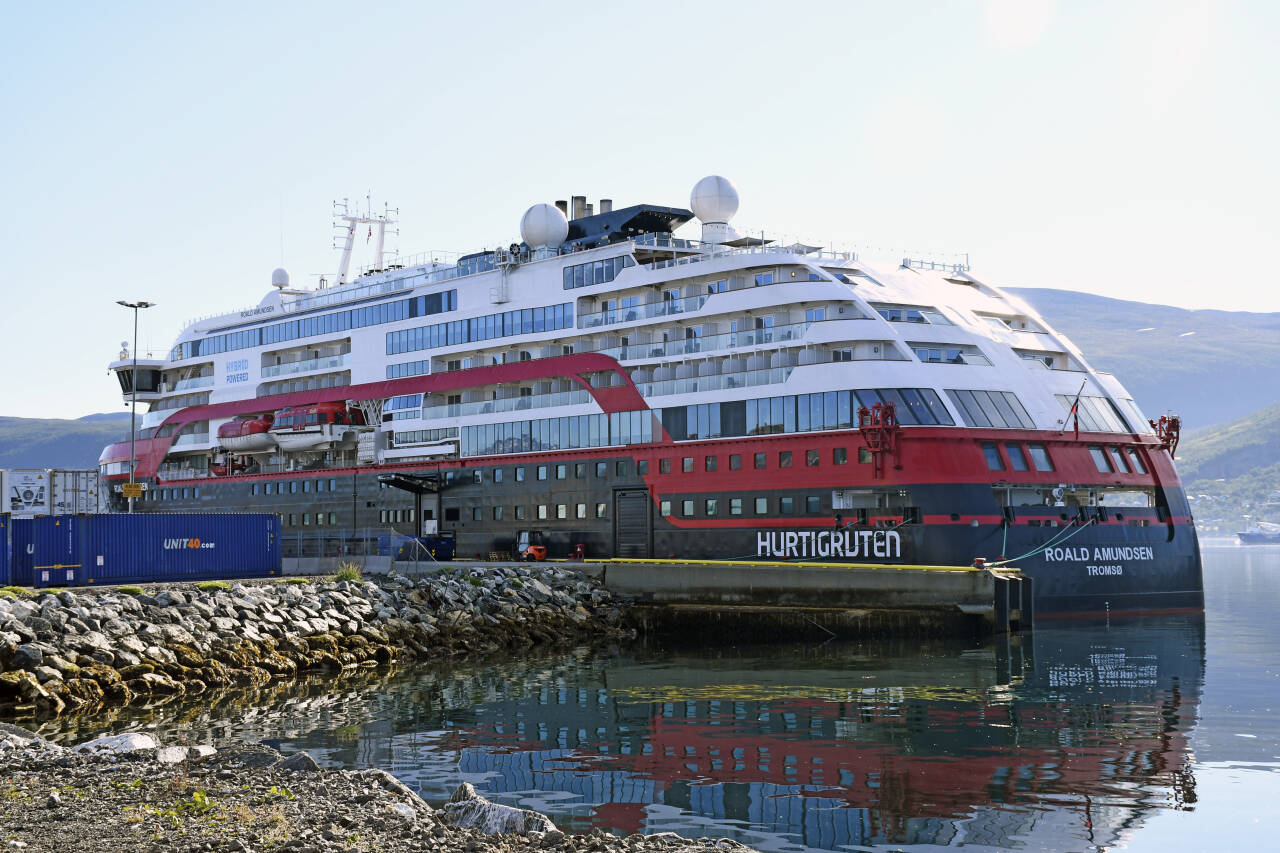 Ekspedisjonsskipet MS Roald Amundsen reiser ikke på noen flere seilaser i 2020. Arkivfoto: Rune Stoltz Bertinussen / NTB