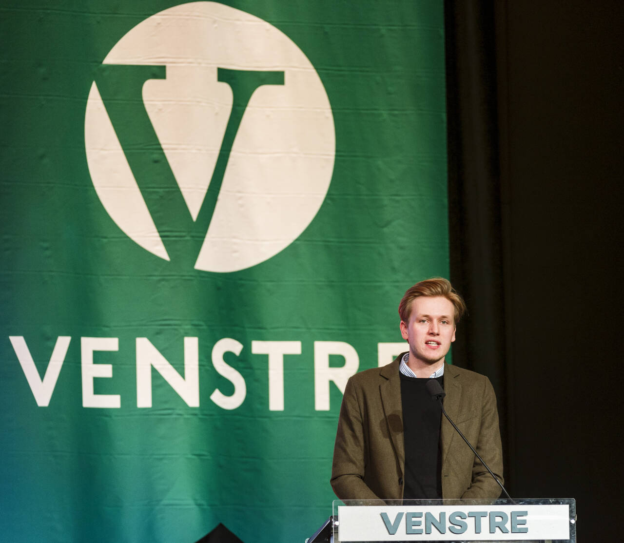 Unge Venstre-leder Sondre Hansmark. Foto: Ned Alley / NTB scanpix