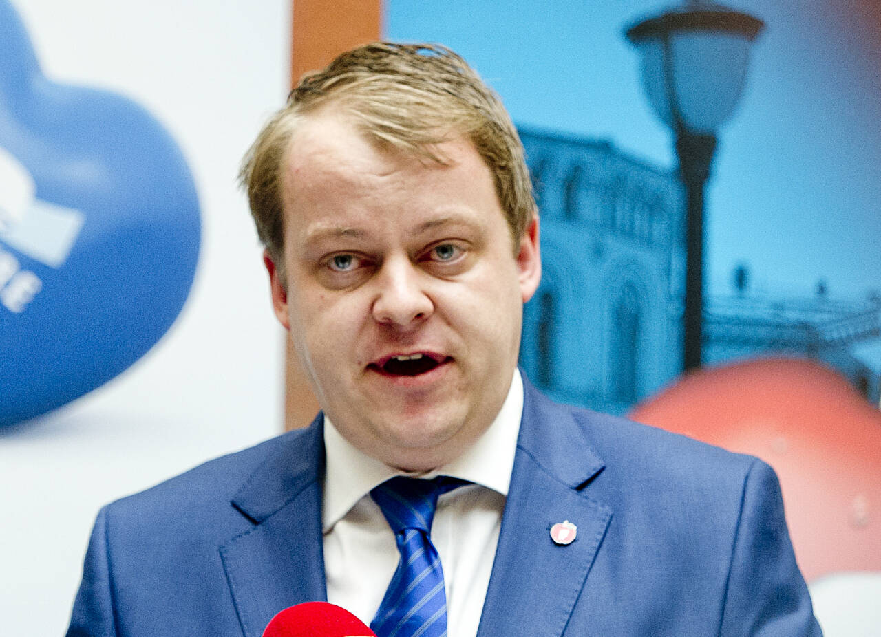 Fremskrittspartiets Erlend Wiborg er leder i arbeids- og sosialkomiteen på Stortinget. Foto: Jon Olav Nesvold / NTB scanpix
