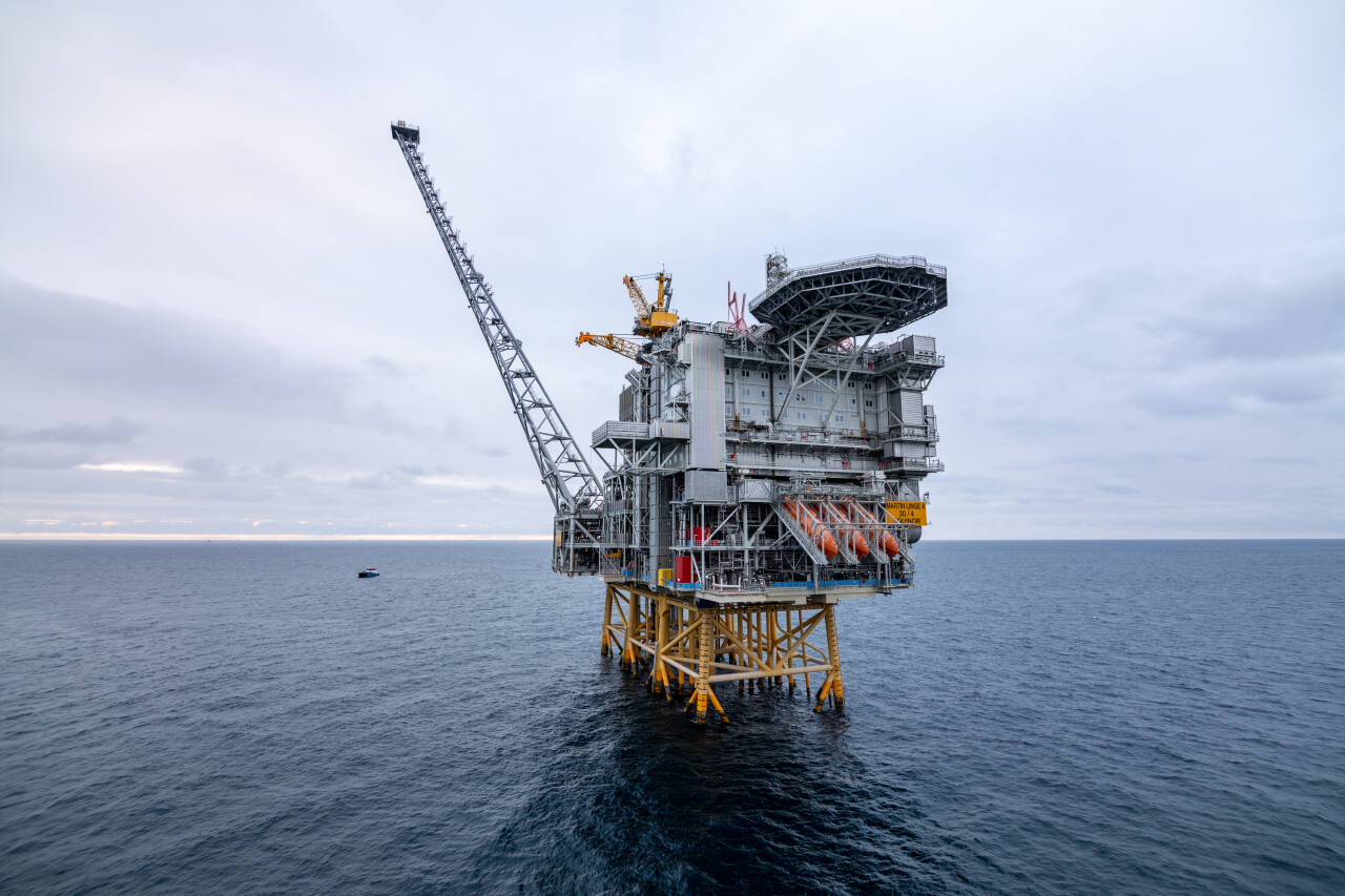 Installasjon på Martin Linge-feltet i Nordsjøen. Foto: Jan Arne Wold / Equinor / NTB scanpix